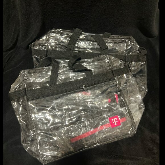 NEW- Set of 2 - Tmobile Clear bag - Picture 2 of 2